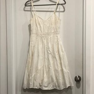 Maeve off white bustier dress